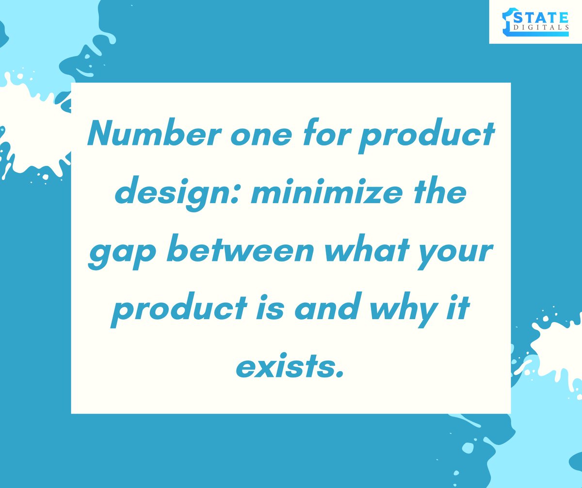 1state_digitals's tweet photo. Number one for #productdesign: minimize the gap between what your product is and why it exists. Need a website for your business? visit https://t.co/4vb6AwqbvB
#webdevelopment #webdevelopers #website #websitedesign #ui #seo #uiux #Gamescom #Destiny2 #Nets  #Kobe #Kyrie #Lightfall https://t.co/DvVcWBme9v