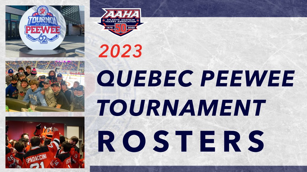 We're proud to announce our Atlantic Affiliate rosters for the Quebec Peewee Tournament ➡️ bit.ly/3dLsnBD
#PeeweeQuebec