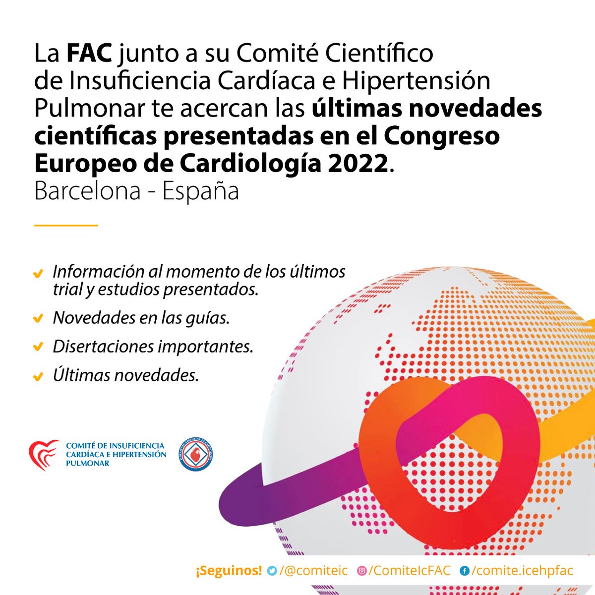 ComiteIC-HP-FAC (@comiteic) on Twitter photo Comienza la cuenta regresiva para <a href="/escardio/">European Society of Cardiology</a> en #Barcelona
Te estaremos acercando las novedades!! Comienza la cuenta regresiva para <a href="/escardio/">European Society of Cardiology</a> en #Barcelona
Te estaremos acercando las novedades!!