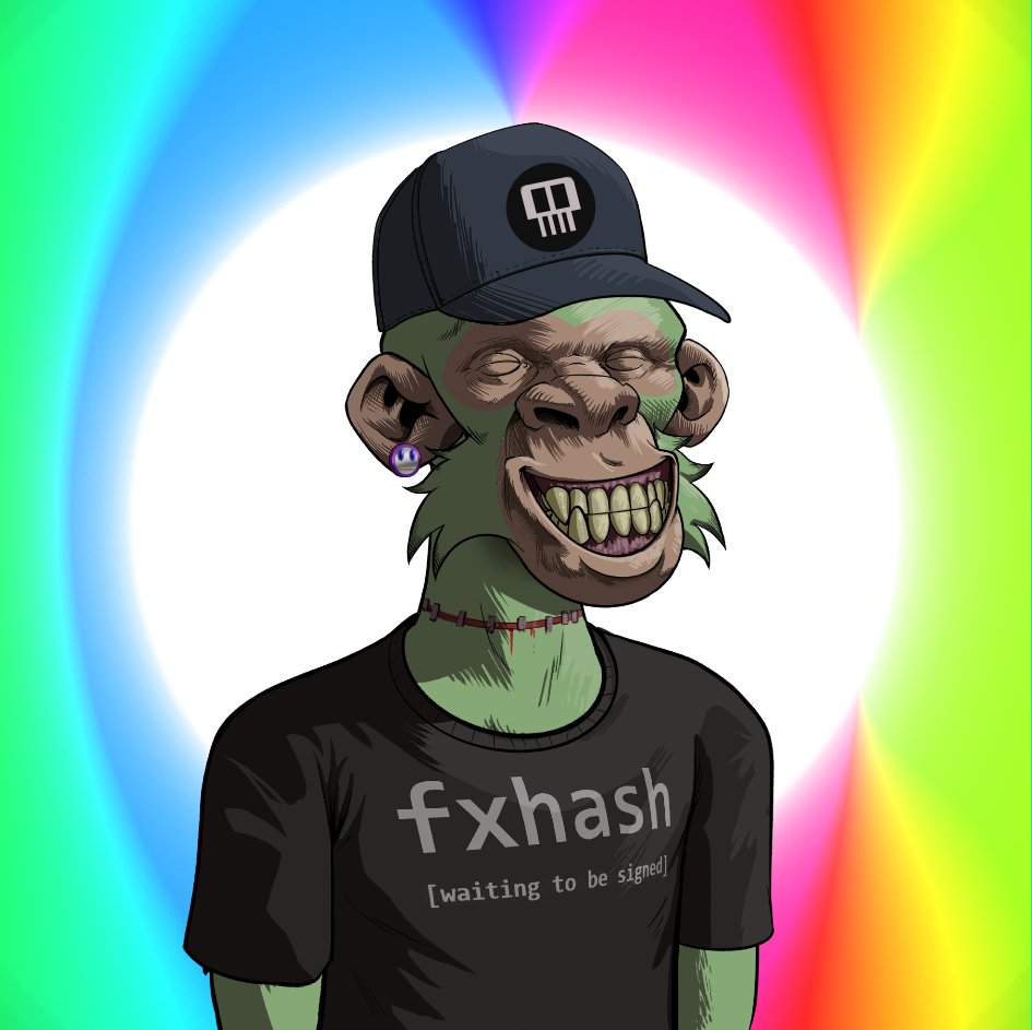 Very excited to add this new badass ape to my collection <a href="/CandyChrome9/">Littlesilver.ink</a> on <a href="/fx_hash_/">fxhash</a>  <a href="/ApesFx/">fx of the Apes</a> 
fxhash.xyz/gentk/401421