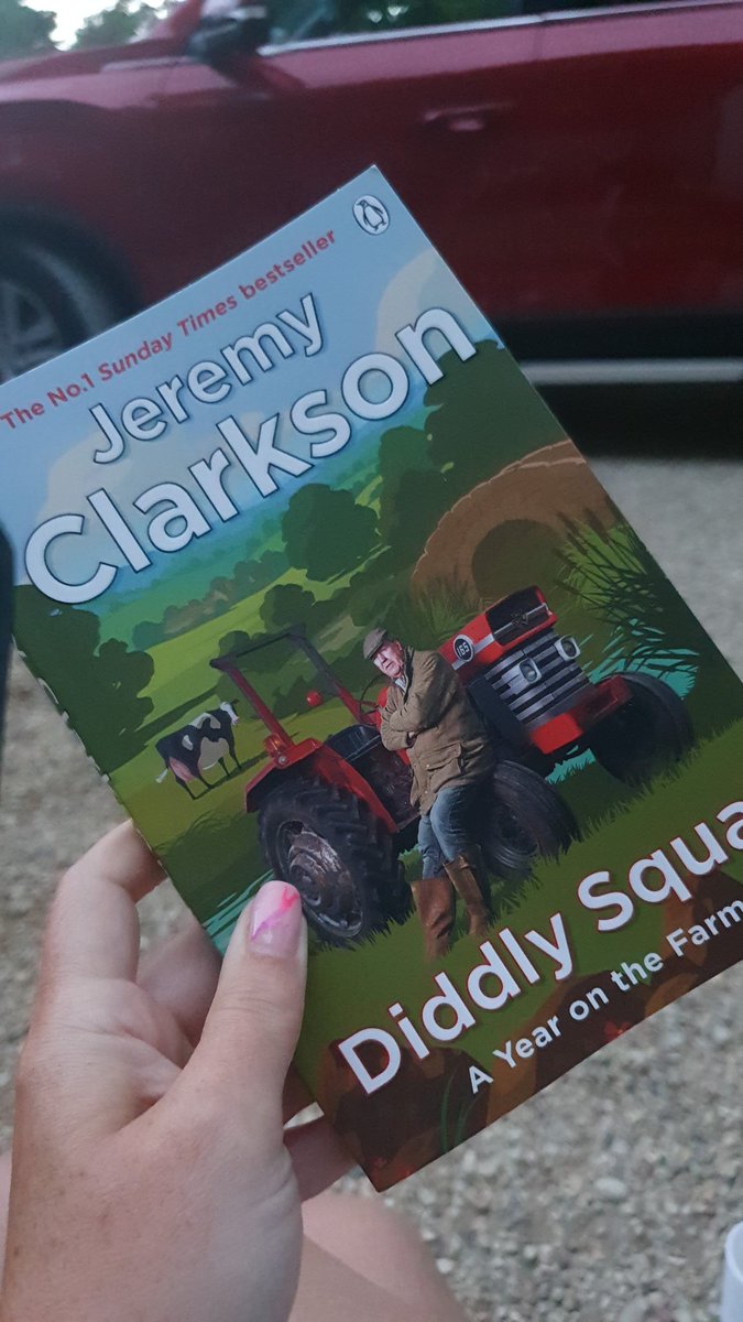 Kells2305's tweet photo. @JeremyClarkson Holidaying in the Cotswolds and nipped into Diddly Squat and grabbed a copy of your book! Finished in one week (which is very good for me) it was funny and so interesting and makes you look at farming in a different way...which is a tough one!....loved it! https://t.co/aJOntTyEvu