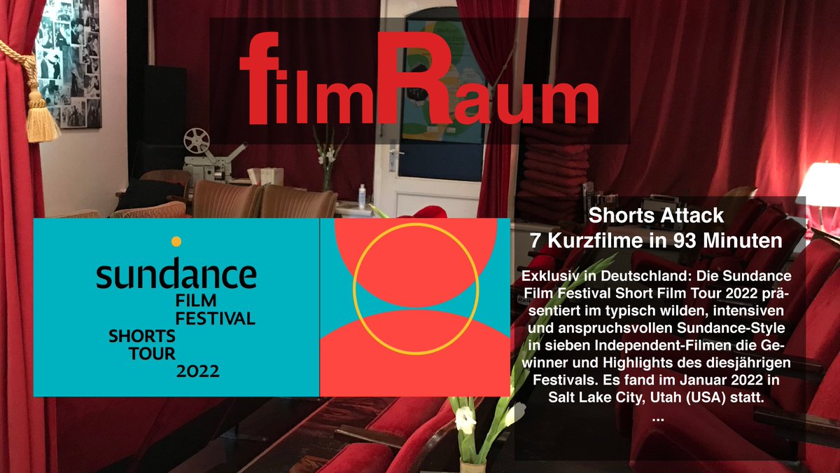 Shorts Attack - Sundance Film Festival
Mittwoch, 24.8. 20:15 Uhr
Mittwoch, 31.8. 20:15 Uhr
7 Filme in 93 Minuten