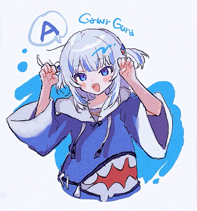 これはホロライブ絵チャにお邪魔しいた時のがうる・ぐらちゃん #gawrt 