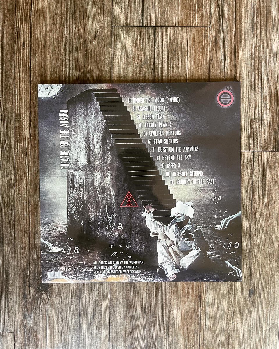 EooMuzik's tweet photo. 🚨Limited Edition Vinyl release of #theatrefortheabsurd by @thewordman720 out now! Link in bio. Collect your copy and support the arts!
.
#eoomuzik #thewordman #vinyljunkie #preservetheculture https://t.co/jDYK8K1pm9