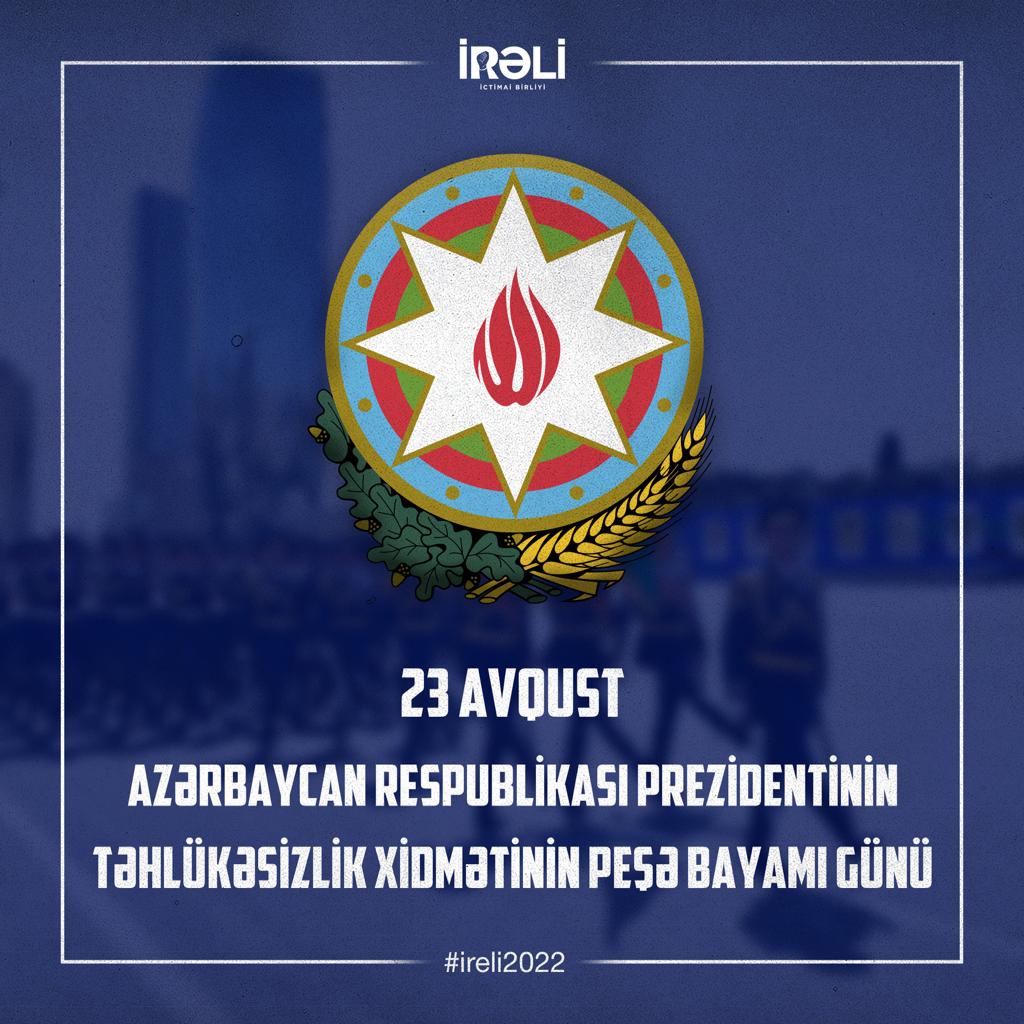 ireli_pu's tweet photo. We congratulate the employees of the #Security Service of the @PresidentAZ on the occasion of the #ProfessionalDay and wish them success in their work!
#Azerbaijan #ireli2022 🇦🇿 https://t.co/smLJhxVBR4