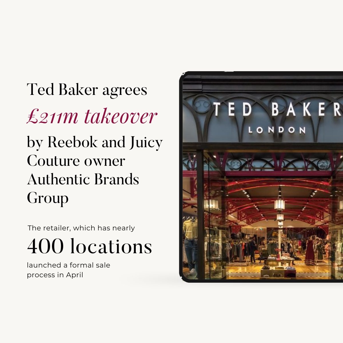 INN0VANCE's tweet photo. Ted Baker selected a preferred bidder but saw its shares drop after the unnamed frontrunner bowed out in June.
Helena Feltham, interim chairwoman of Ted Baker, said: https://t.co/yYjBFL1TCr