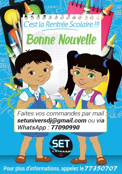 osmanibh's tweet photo. C'est la Rentrée scolaire 2022-23, passez vos commandes chez SET UNIVERS SUR LE TEL : 77090990 https://t.co/xlTWMzgnPf