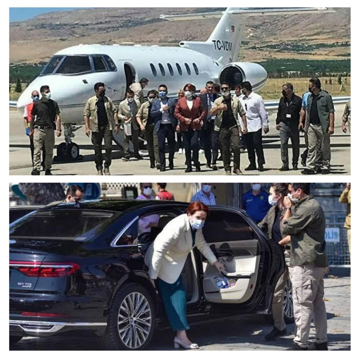 Meral abla Özel jetle seyahat ediyor, ziyaretlerinde lüks araçtan ve konvoylardan vazgeçmiyor...

Her parti programında açlık tiyatrosu oynatan İyi Parti Genel Başkanı Meral Akşener VIPSever