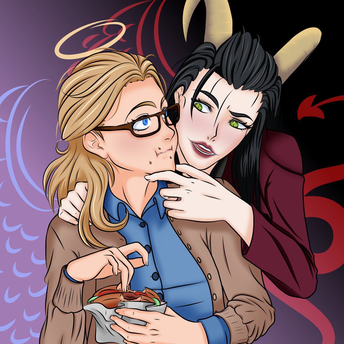 Reigns_fangirl's tweet photo. "Eres, sin duda alguna, una delicada flor al comer."

Le dibujé esto a una amiga porque... Porque sí.
Se supone que son #KaraDanvers y #LenaLuthor y esto es un #fanart de #Supercorp del fanfic que les dejaré abajo 🥴

https://t.co/xuQrgTsxkz https://t.co/Ei1GyITJYU