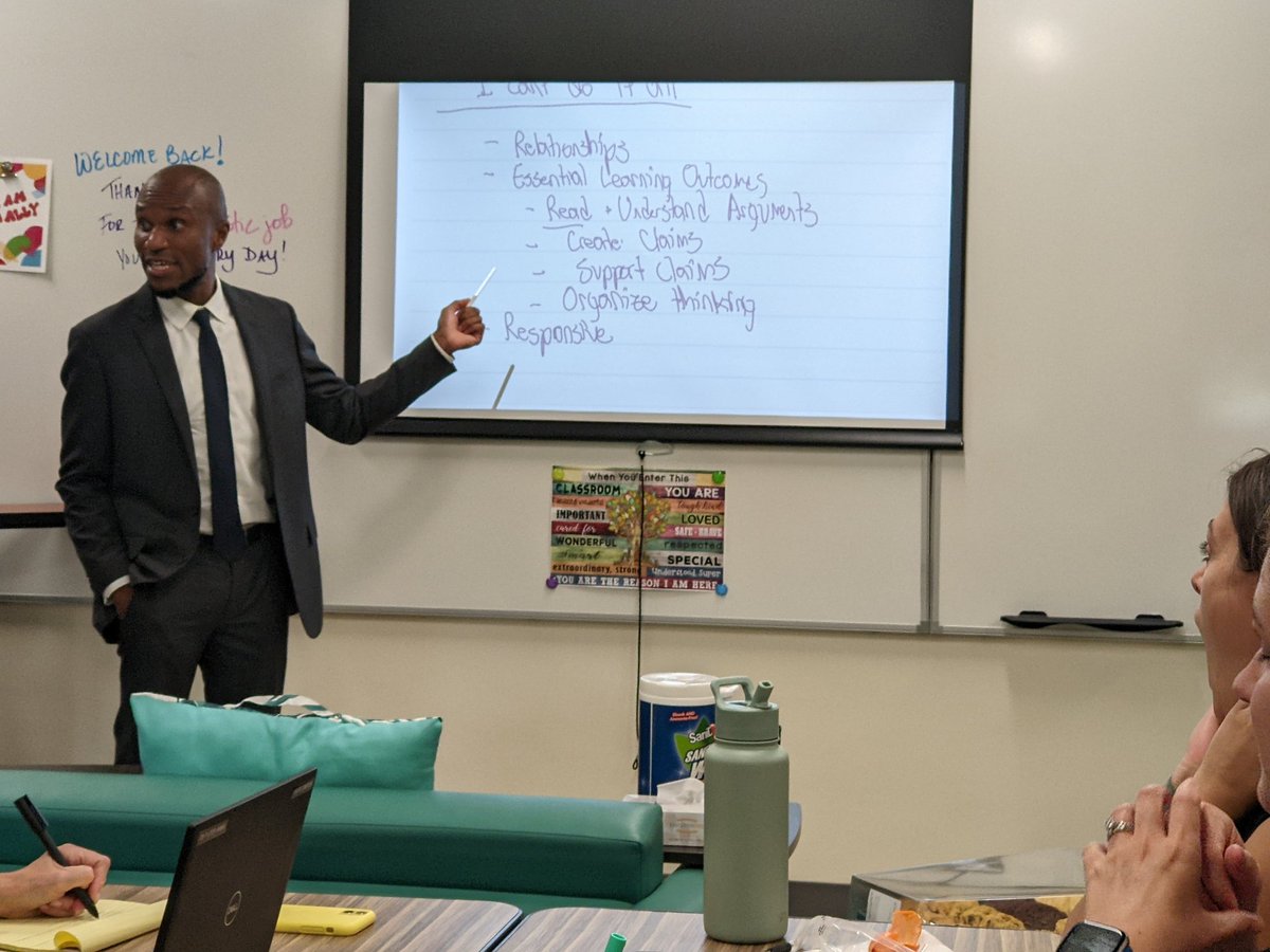 RBroan's tweet photo. So thrilled to have @MisterMinor  work with our teachers this afternoon. Fantastic professional development to help us identify what is most important in our classrooms. https://t.co/xLAdsjGJ42