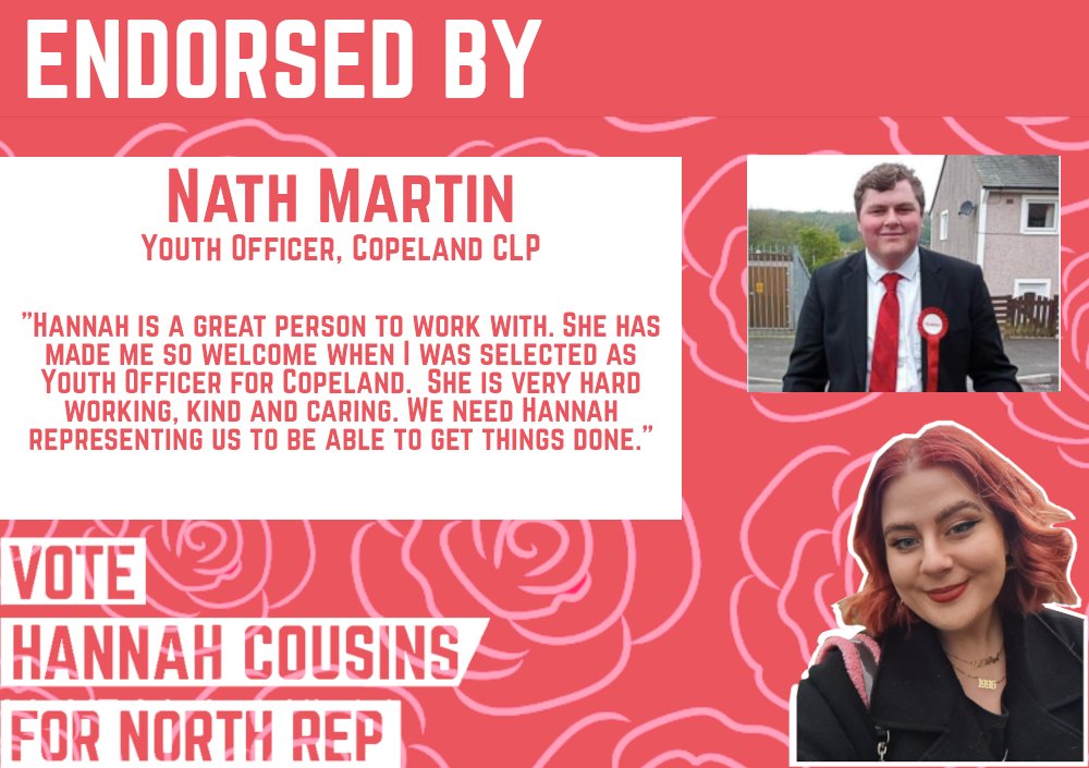Thank you <a href="/CllrNathMartin/">Cllr Nath Martin (Copeland Youth Officer)</a> and <a href="/LabourCopeland/">Labour Copeland</a> for your support! ✊🏻