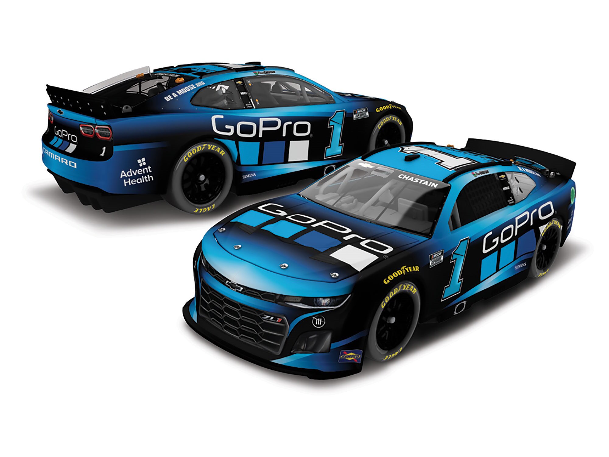 NASCAR DIECAST FANS on Twitter "RENDER PREVIEW Ross Chastain 2022 GoPro & PitBull Can’t Stop