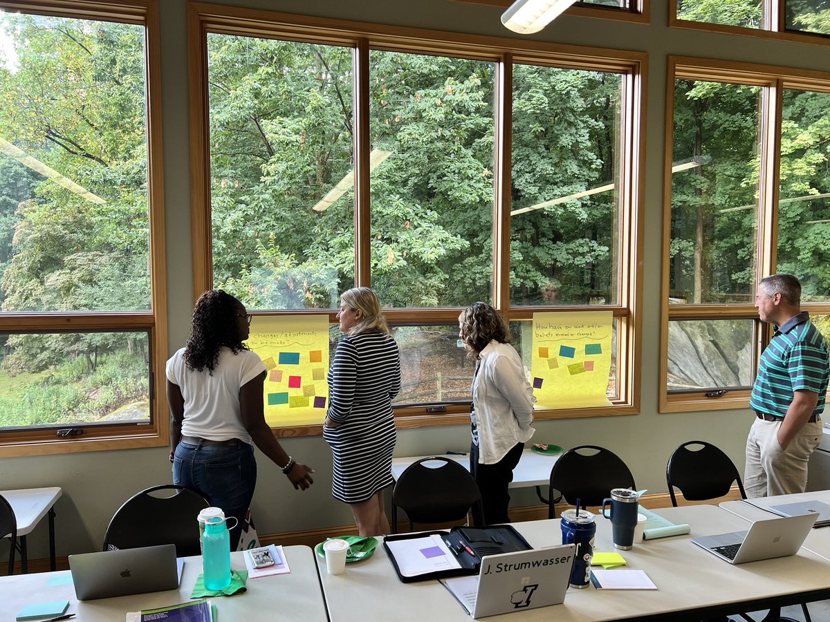 gaileduffy's tweet photo. “Connecting the dots” at our Administrative Retreat today. Reflecting on the past to connect the dots to our future with a continued focus on students, their needs and our school community .  It’s going to be a great year ! @IrvingtonUFSD https://t.co/teNxTQuNxK