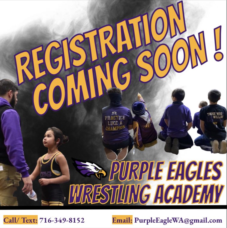 PurpleWrestles's tweet photo. Our youth program will begin registrations soon! 

We are also doing Bills squares to get us ready to start the season. DM us for a spot and that’s your square/number for the year! The numbers change weekly!

#GoPurpleEagles 🦅 https://t.co/uP2ZKpu7EI