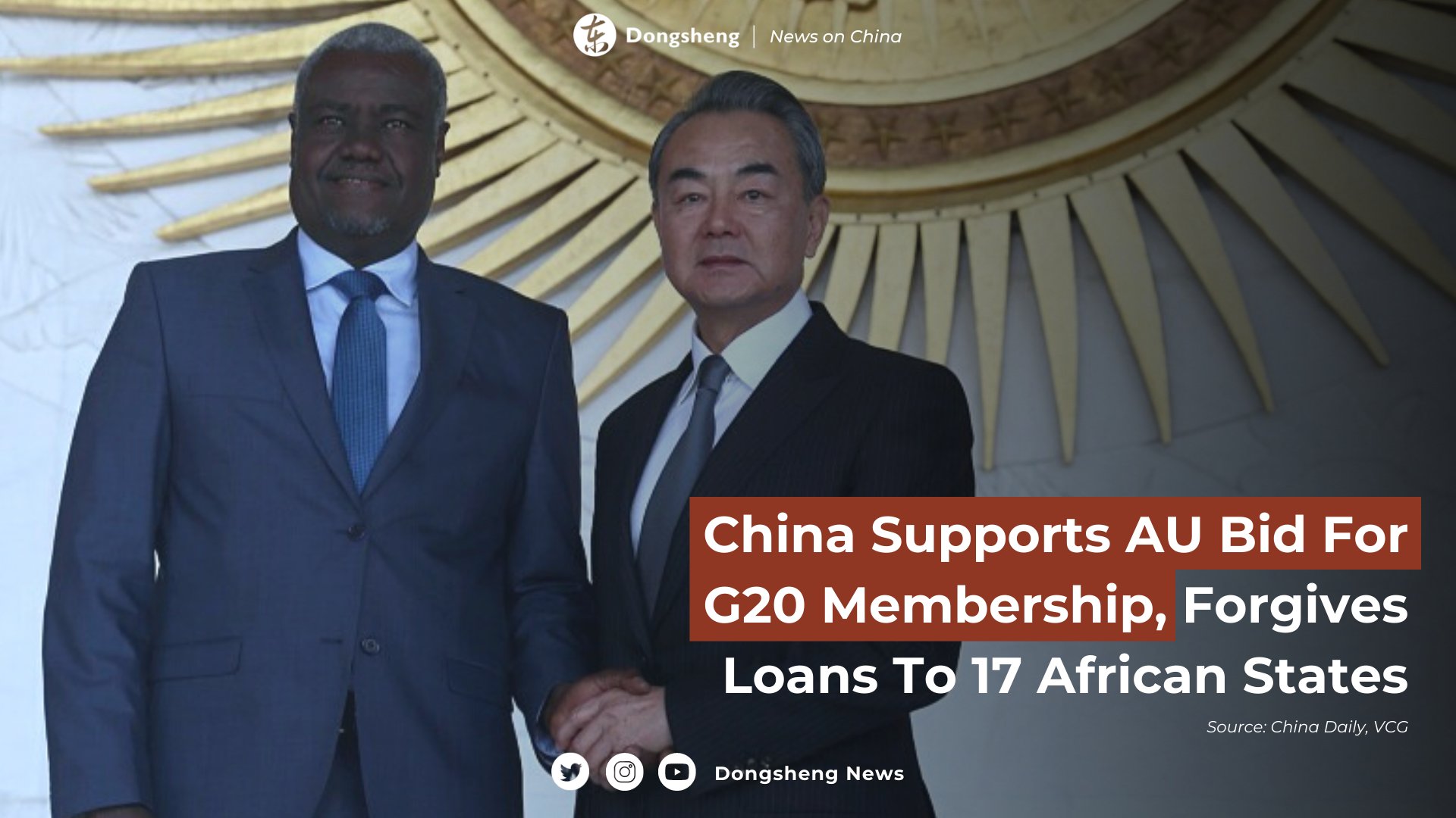 Dongsheng News в Twitter: „China Supports African Union Bid For G20, Forgives Loans To 17 African Countries 🧵 1/10 https://t.co/rn6Eb5FqFE“ / Twitter