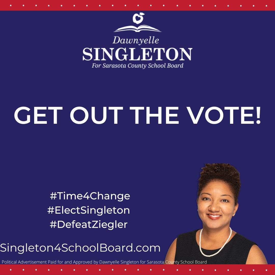 electsingleton1's tweet photo. There are 3 hours left for you to vote for Dawnyelle Singleton - find your polling place here https://t.co/N8JQDFh9oh &amp; VOTE &amp; Remind your friends!!!!! #ElectSingleton #FireZiegler #RepresentationMatters #Time4Change https://t.co/fADlZyZgAU