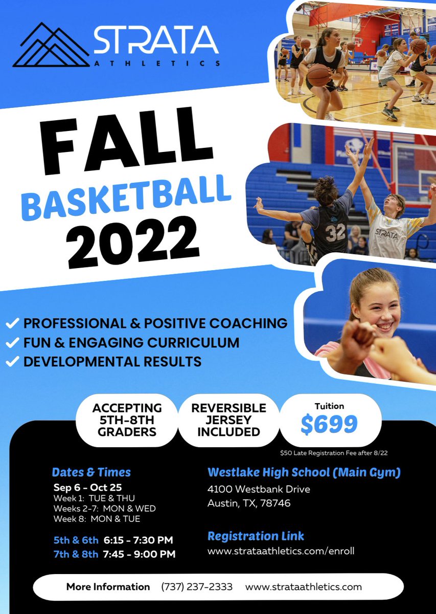 2 weeks left to register ⤵️
strataathletics.com/enroll