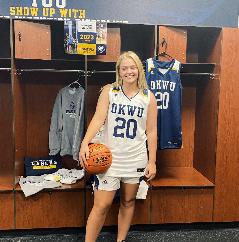 Madison04124539's tweet photo. Had a great visit at @OKWUeagles_WBB! Thank you for having me @hmesser1323 @TaneishaAeschl1 I really enjoyed it! Can't wait to see what the future holds! https://t.co/jYpwbsK15O