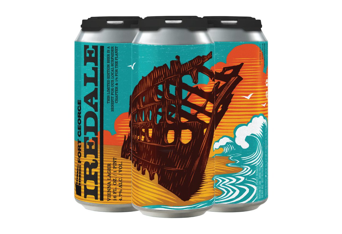If you've been to the North Oregon Coast, you've probably stopped here at the Peter Iredale shipwreck. Well now you have a beer to take with you. Iredale Vienna Style Lager goes on sale this weekend, on tap and in 4-packs to go. 1% of sales go to North Coast Surfrider Foundation.