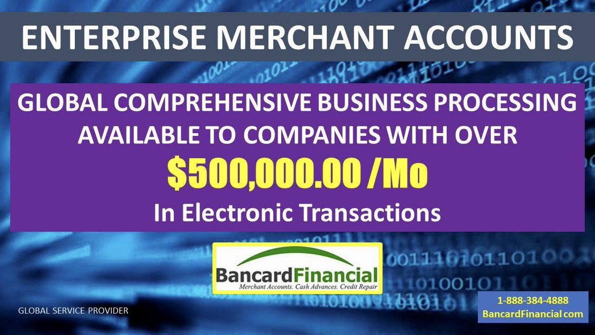 The largest Organizations find peace processing thru <a href="/BancardFIN/">BANCARD FINANCIAL</a>  
.
.
#highriskprocessing #highriskmerchantaccount #enterprise #ceo #boss #CFO #electronictransactions #ecommerce