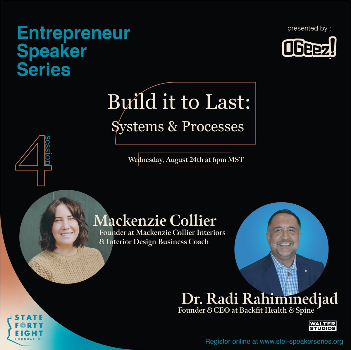 Stop by the final sessions in this year's Entrepreneur Speaker Series.

📅 Wednesday, August 24th from 6 to 8 pm
📍 Walter Studios: 747 W Roosevelt St, Phoenix AZ 85007
✅ No cost but you should register: bit.ly/3nPrKss

#growchandler