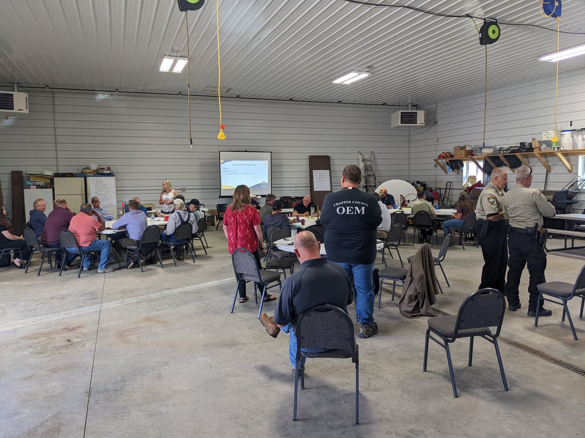 SaguacheOEM's tweet photo. Today, Saguache OEM is hosting a Table Top and Functional Exercise in preparation for the Seven Peaks Festival. https://t.co/Q96Hd92dSO