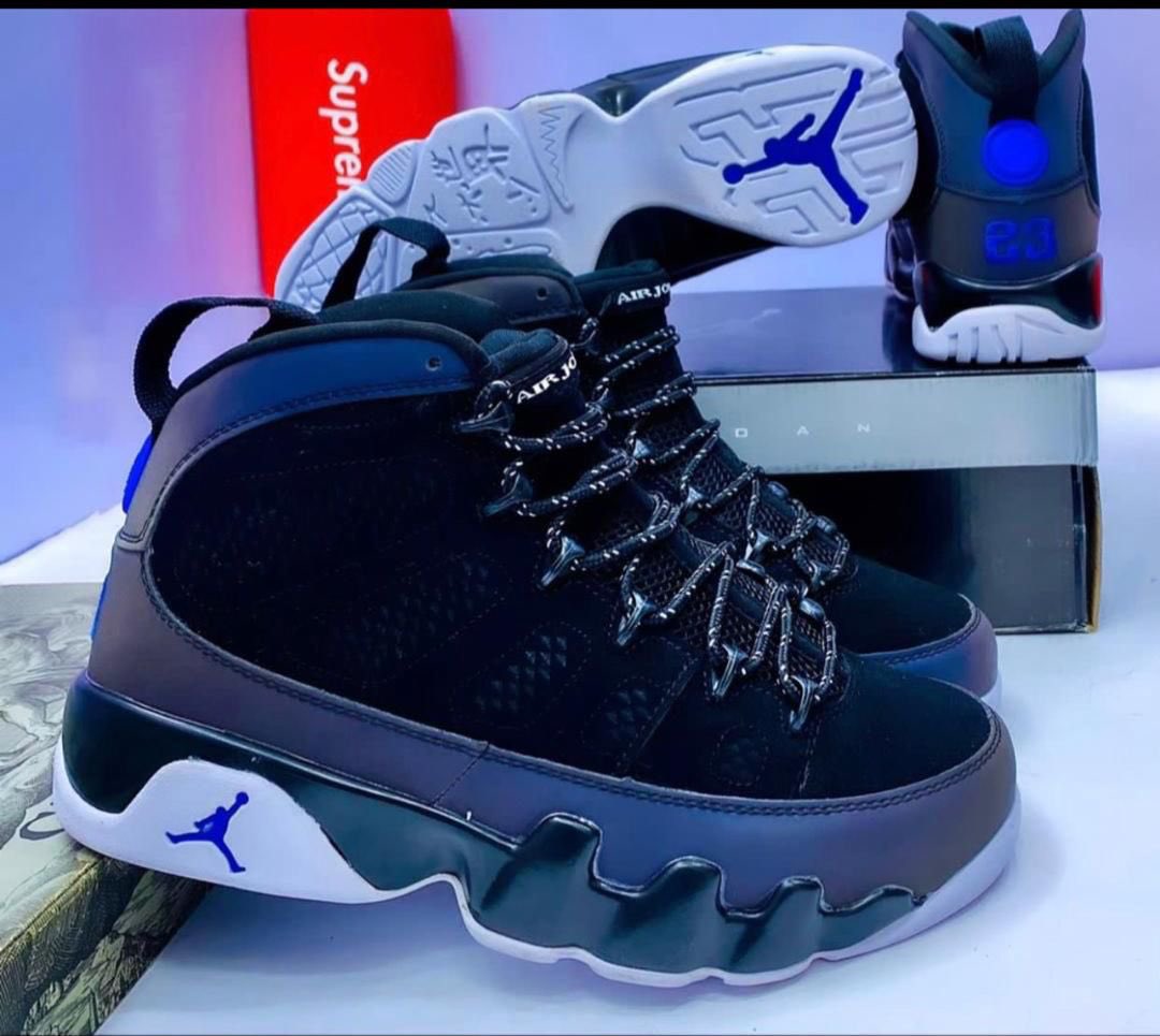 Air Jordan 9 Retro 💨✅😍

Sizes 40-47 available 👟

Price:32,000 naira 🏷

.
.

Davido | He is 81 | #SQLChallenge | Mdee | Onitsha | Burna | Zenith Bank | Anthony Gordon | Chimamanda | Movies | Grammy | Pawpaw