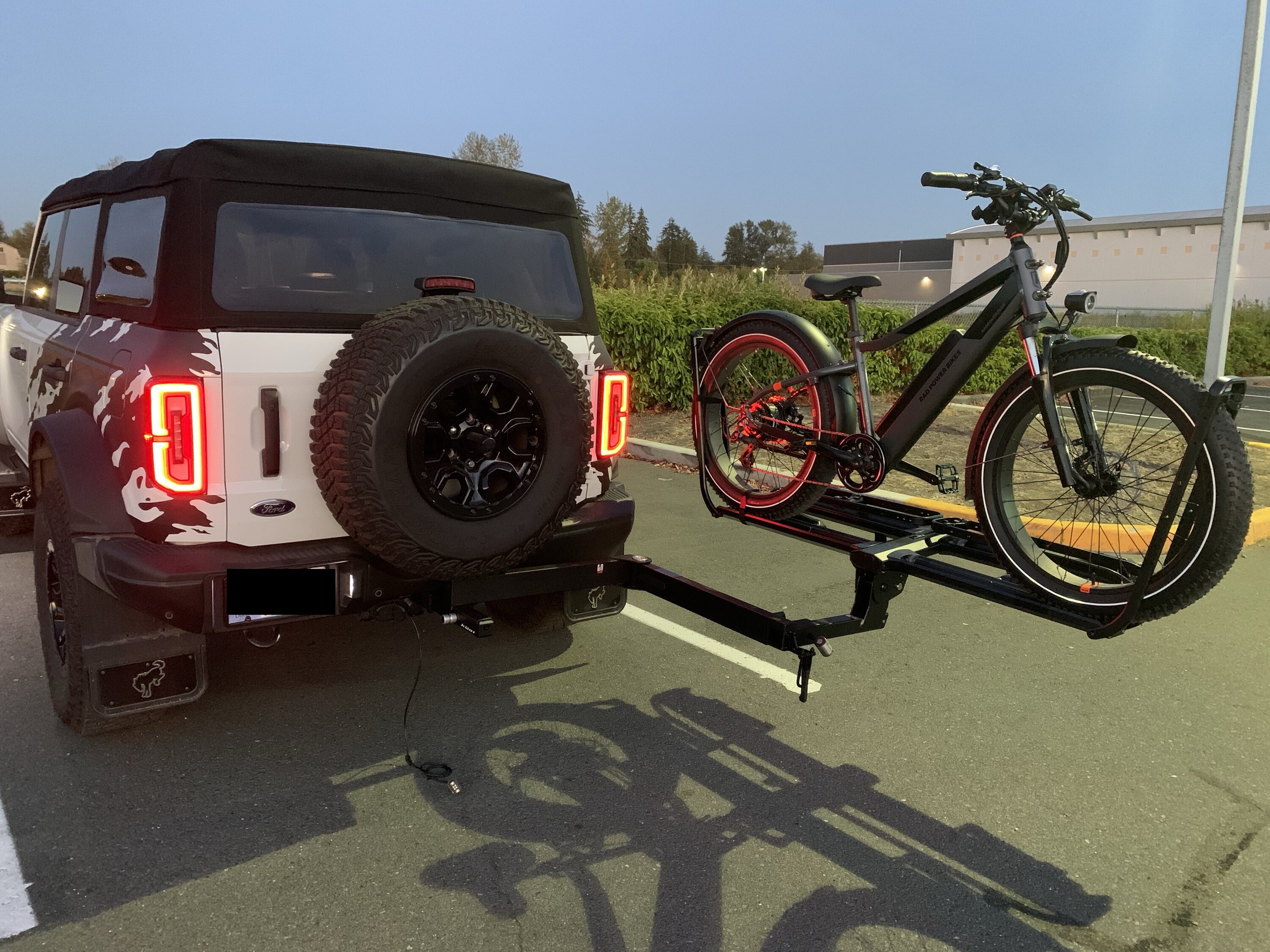 Bronco6G on X Kuat Piston Pro X Bike Rack Pivot Pro 2.0 Hitch Extension Installed on Ford Bronco https t AUUgncVGYR https t xy9PGdTAi9 X