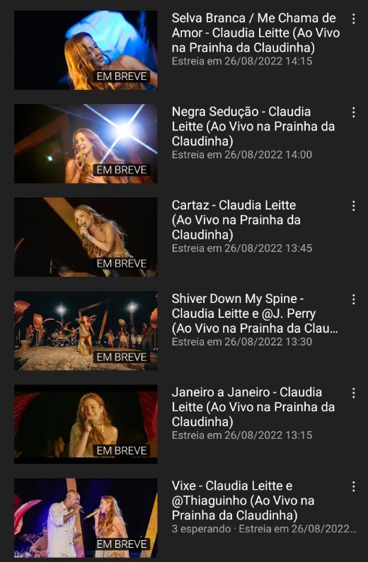newssette's tweet photo. MUITOS CLIPES 🥰🌴

Nessa sexta 26/08 a partir das 13h no canal oficial de Claudia Leitte no YouTube será lançado a cada 15min um clipe do álbum audiovisual da Prainha da Claudinha 🧡🧡

📍 Já ativa as notificações: https://t.co/rE5wWOas43 https://t.co/NZOfndmwjn