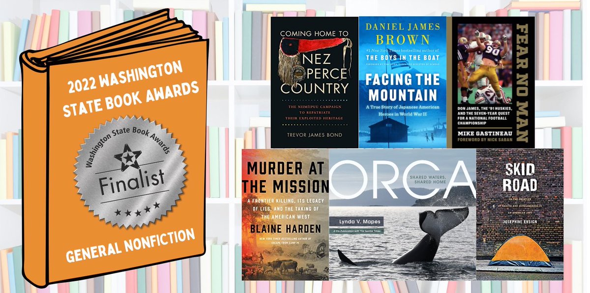 Murder at the Mission is a finalist in the Washington State Book Awards. Winner announced Sept. 13.