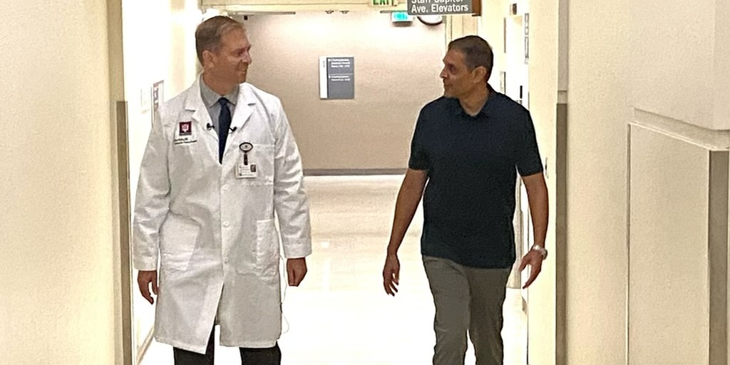 After surviving a gruesome car crash that shattered both his heels, Vimal Patel was airlifted to <a href="/IU_Health/">IU Health</a> Methodist Hospital. Two years after his surgery, Patel returned to Indianapolis to thank his care team. ❤️ bit.ly/39Amaqd
