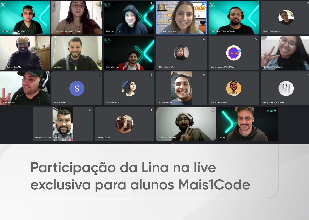 Lina_OpenX's tweet image. Ontem tivemos uma live incrível para os alunos da @mais1code.
Muito obrigado pelo convite e troca de experiências!

#golina #openfinance #Tecnologia #reprogramandoaquebrada