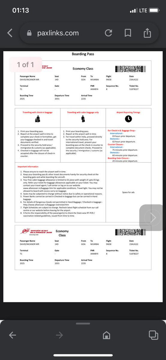 NicanorDavid02's tweet photo. The first time I was harassed and being called several times. Literally like extortion calls to me and my wife to pay additional money to complete my flight from Vijaywada to Goa for no fault of mine. This airline needs to stop. And compensate us. https://t.co/oIkPXDTZoT
