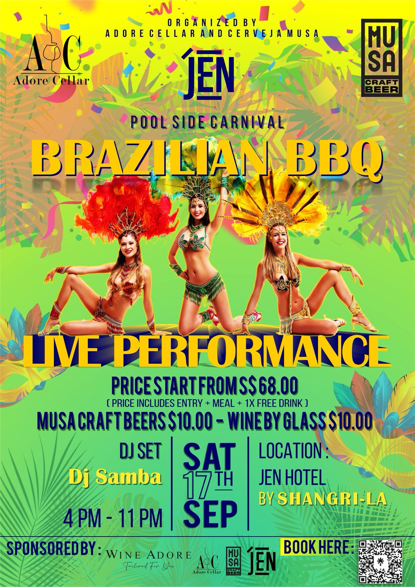 adore_wine's tweet photo. Did you know the founders of Wine Adore are Brazilians? We decided to host Singapore's most exciting BBQ! Together with our incredible price promotions, you are in for an exotic experience on the 17th of September! Book now.. #brazilianbbq #wineandbbq #cervejamusasg #singapore https://t.co/uI9CDU8Kx5