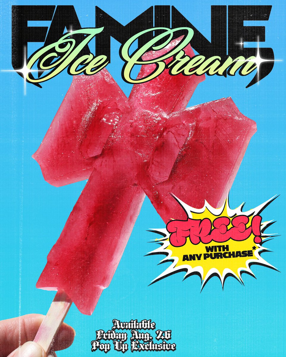 famineusa's tweet photo. MADE A POPSICLE. POPUP EXCLUSIVE. https://t.co/YcsbmY9xp8