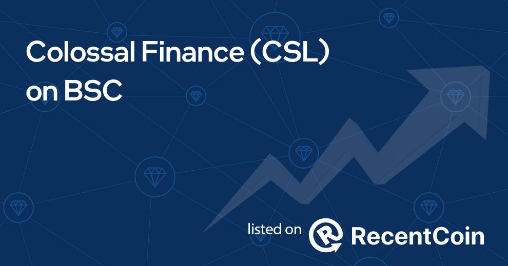 ColossalFinance's tweet photo. Colossal Finance $CSL is now available on @RecentCoin 

Check out guys : https://t.co/uT6gRYhZVw

#Crypto #CSL #cryptocurrency https://t.co/qSasedlClI