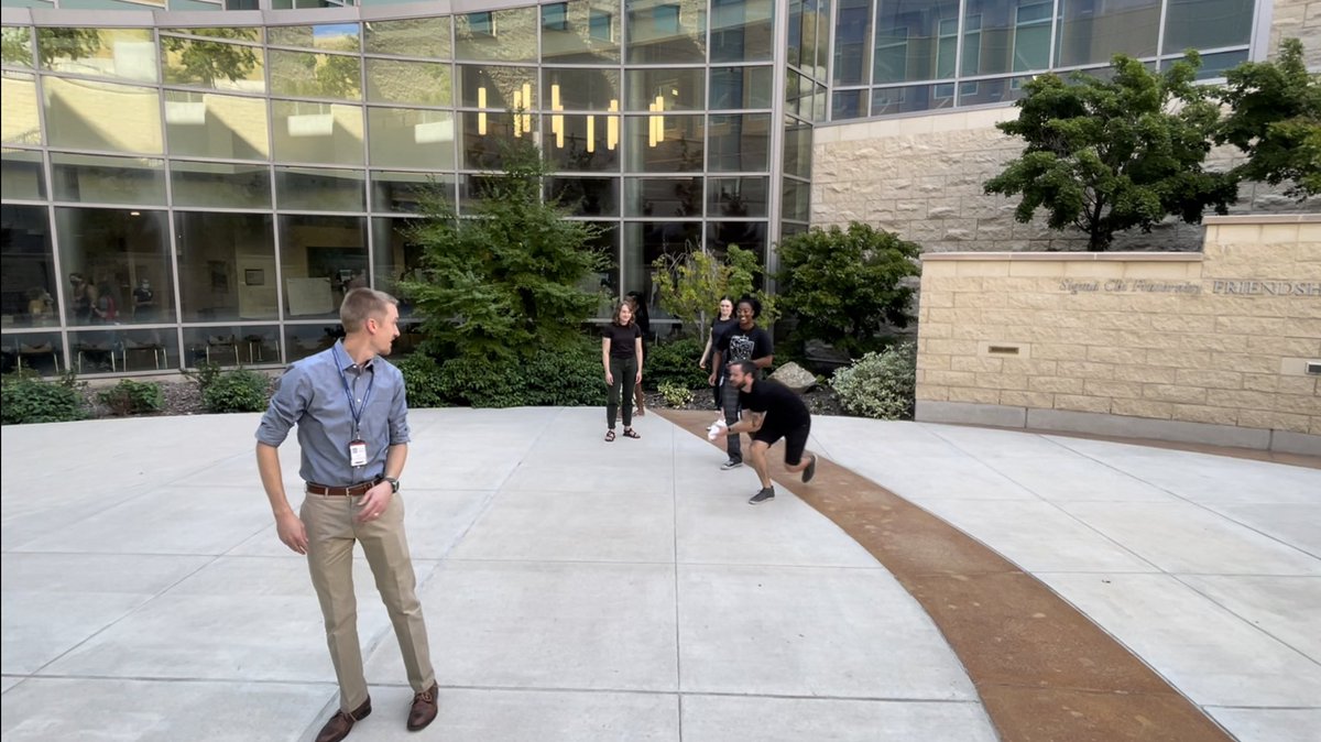 Congratulations to the incredible <a href="/SpencerArnesen/">Spencer Arnesen</a> on a very impressive thesis defense today! He presented great work on mutant ER driven gene regulation, including microRNAs (more on that soon). <a href="/tweeterginley/">Matt Ginley</a> picked up the diploma toss