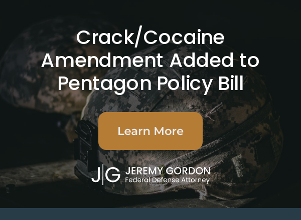 GordonDefense's tweet photo. Will the Crack Cocaine Disparity be solved in the…National Defense Authorization Act?| GordonDefense Newsletter - https://t.co/Qsng00ykVD https://t.co/FQBLZJQprO