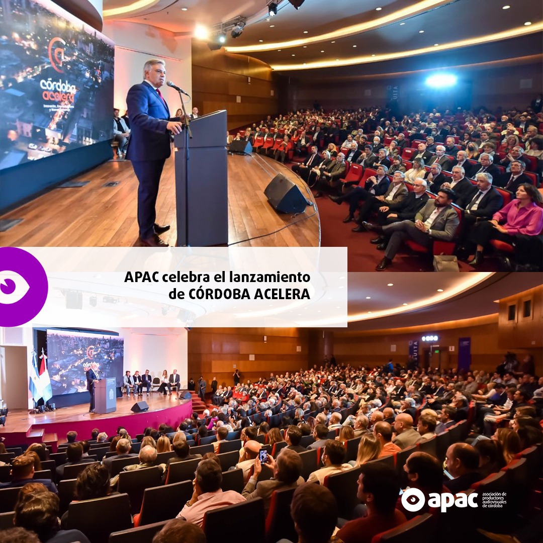 ApacCba's tweet photo. El Audiovisual cómo nueva parte de las economías. Apac celebra el lanzamiento de @CordobaAcelera_

@MartinLlaryora @MuniCba @CulturaMuni @ModernizaCBA @finanzascba @MarianoAlmadaOk @Ale_Torres60 @GcAcosta 

#APAC #RegionesAudiovisuales #RegionesAPAC #IndustriaAudiovisual https://t.co/cJQQKqMLf8