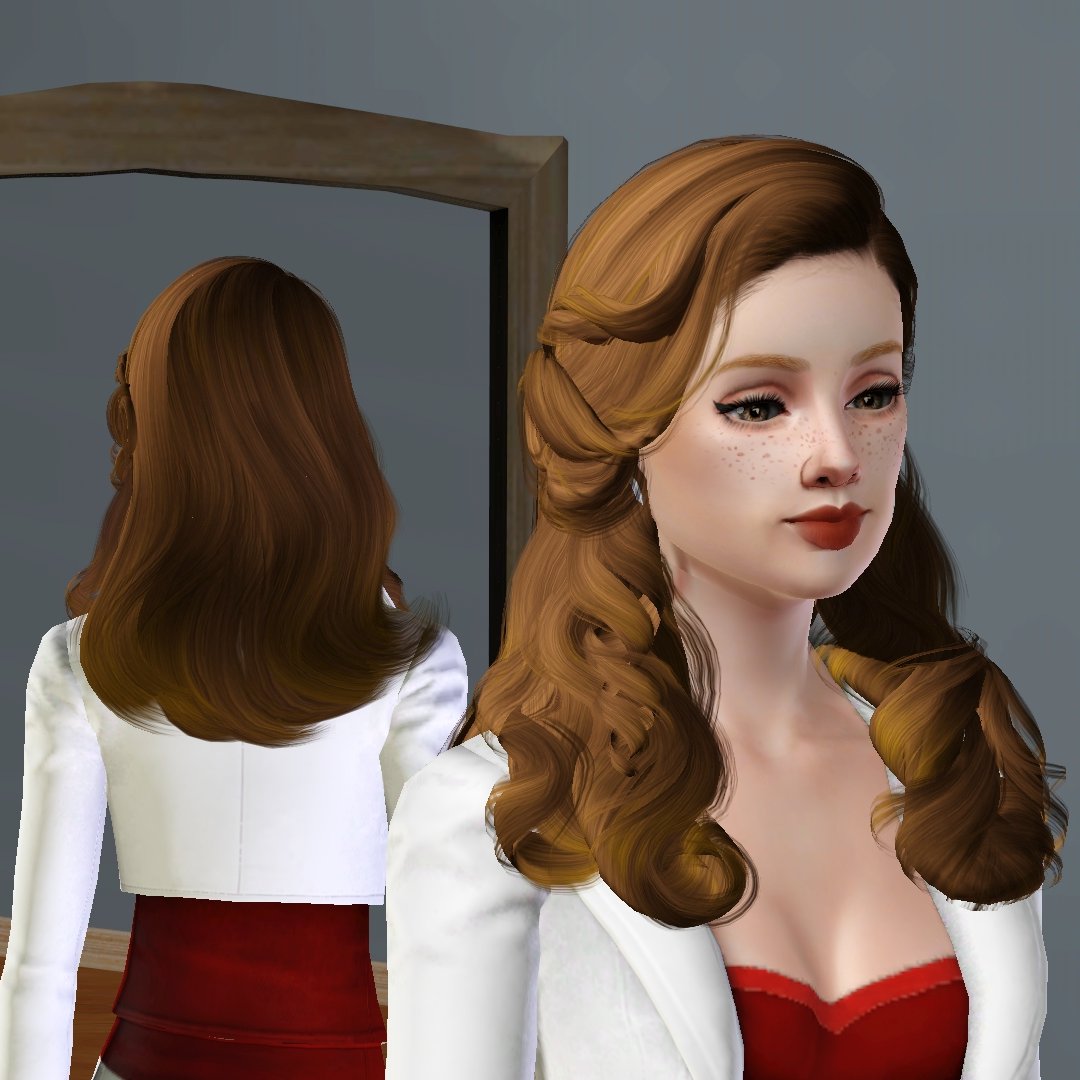 SimRaven's tweet image. Look at the beautiful cc hair I found for TS3! I'm in loveee!! You guys have any recommendations for Sims 3 CC?