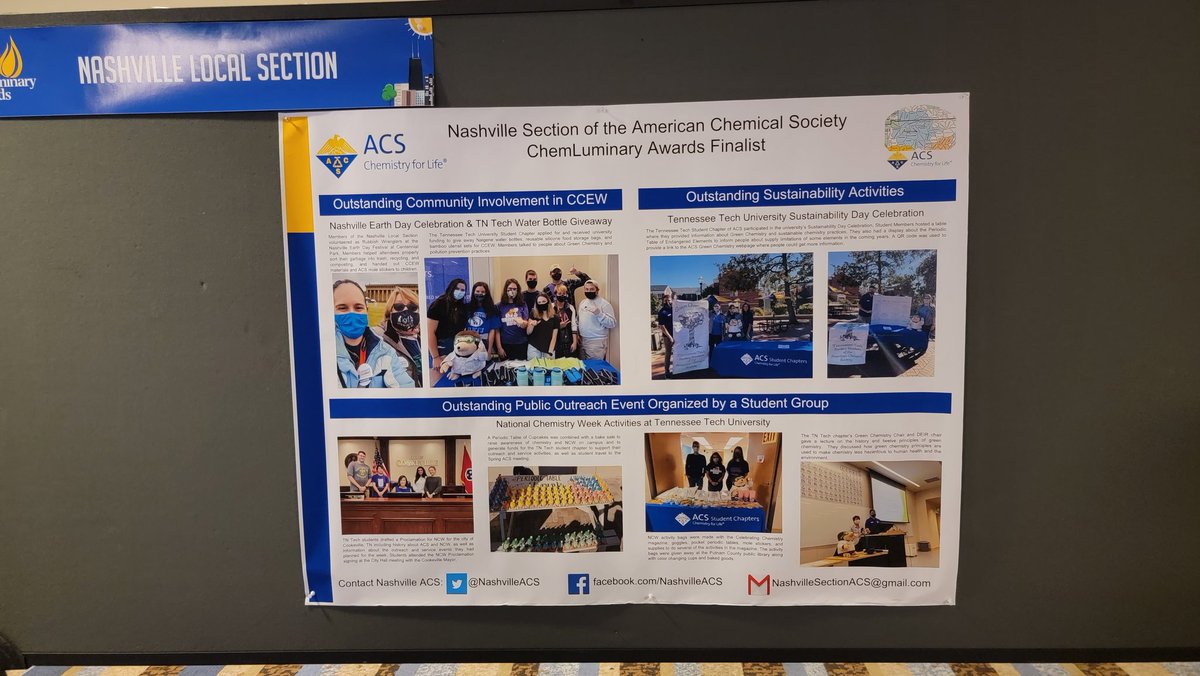 McJenziePhD's tweet photo. @NashvilleACS getting lots of compliments on the poster. Someone really liked the @TTU_Chemistry Periodic Table of Cupcakes https://t.co/Jx1az2Yof8