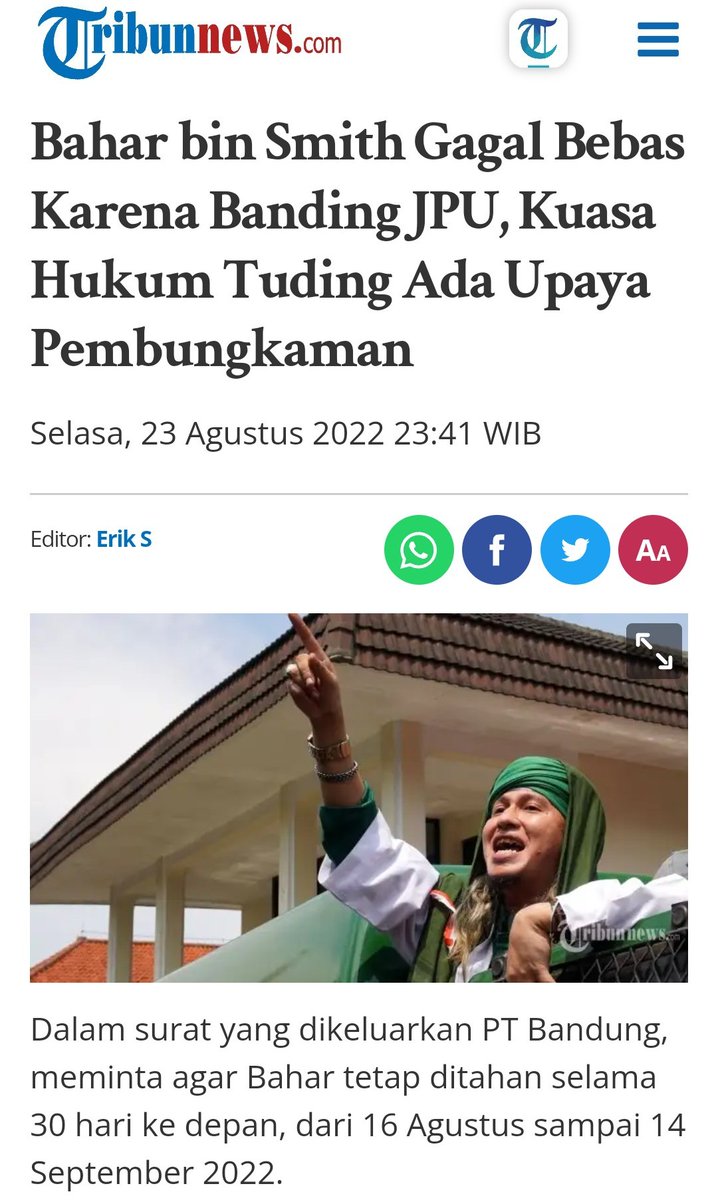 Gagal‼️
Kabar seger... Semoga ditrima. 

Konon... Katany vonis dianggep ringan.