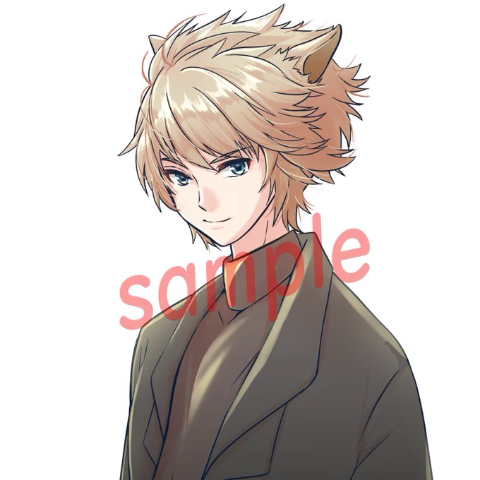 男性モデルのVtuberキャラデザ#イラスト 