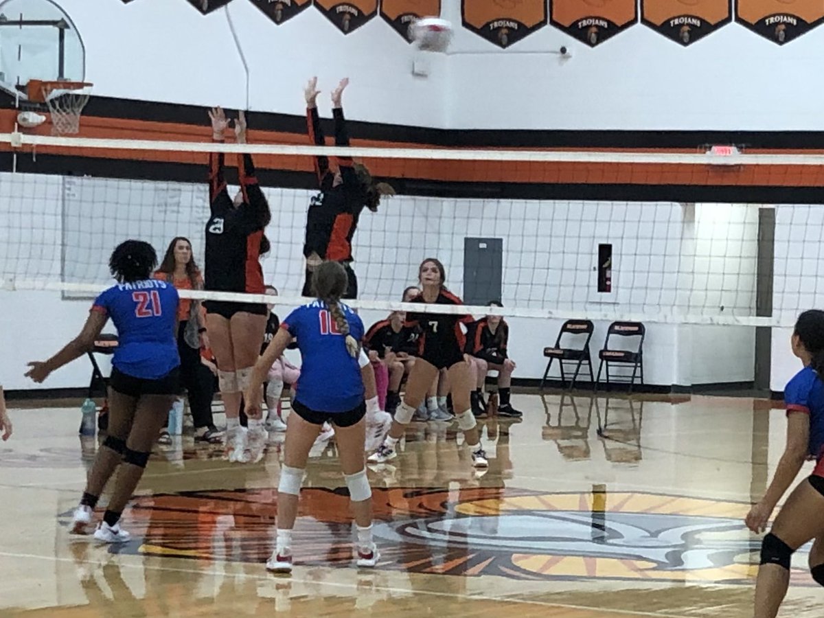 Great opening night for the Trojans! Thanks to the student section with the cowboy dress up and encouraging cheers. #trojanforce322