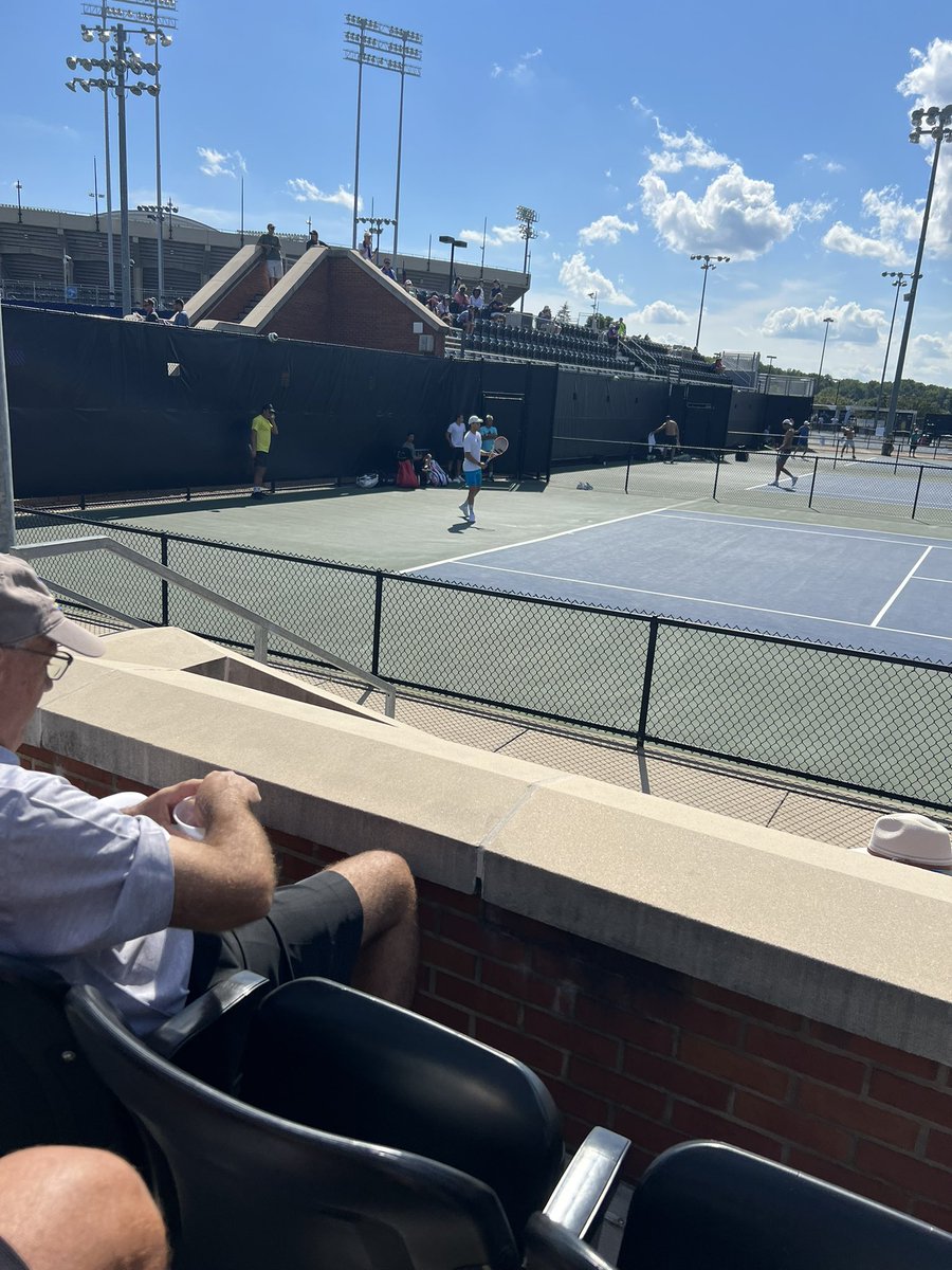 The @CFColtsTennis girls team got to see some the best players in the world today at @WSOpen! Perfect team trip, they had a blast with each other & learned from watching the best! Unfortunately for them, I have some new ideas for drills! 😁 @910Preps @RoddBaxley @EarlVaughanJr