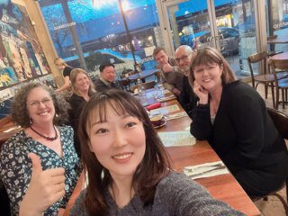 Great team dinner the other night with Snow visiting Palmy 💕