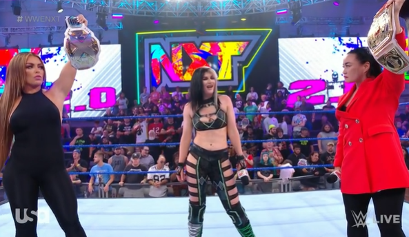 What the hell is she doing in my ring?