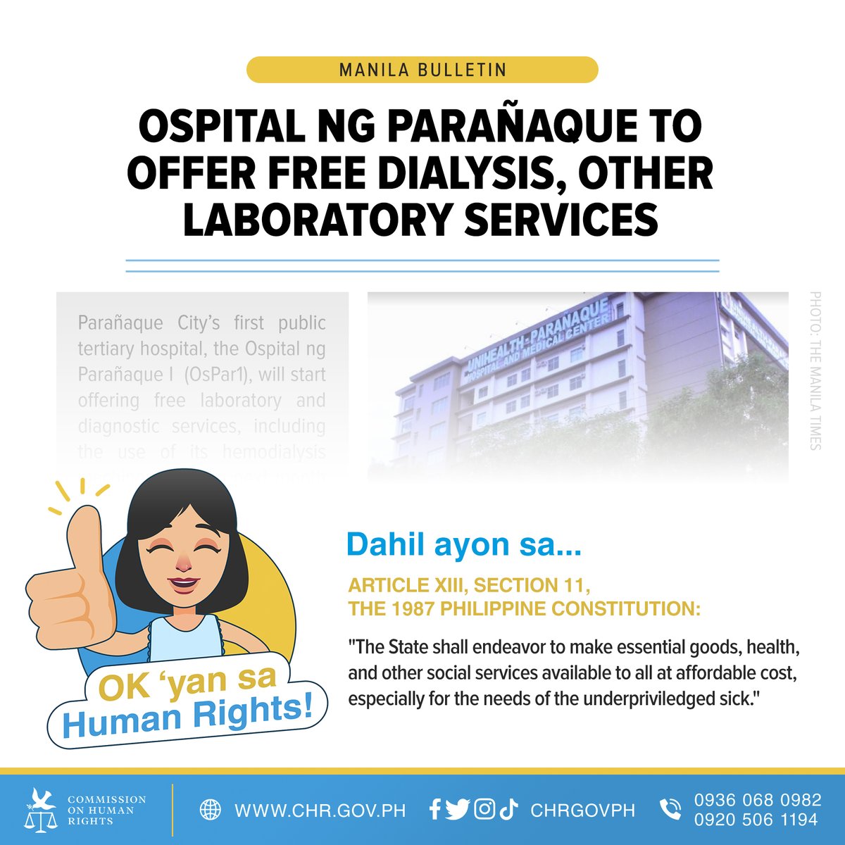 CHR Philippines on Twitter "Parañaque City’s first public tertiary