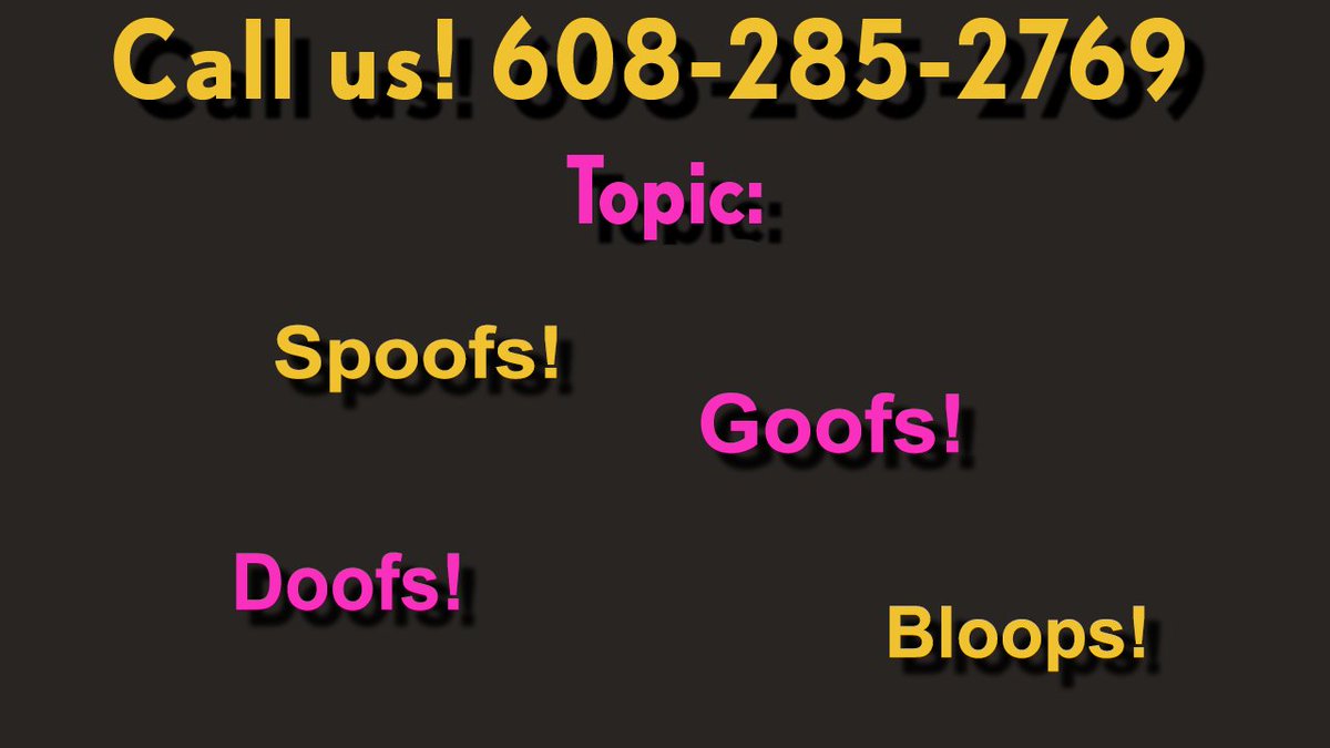 RFMultiverse's tweet photo. There's still time to leave a voicemail for the Former Randoms!

Call at 608-285-2769! https://t.co/z6ZLkwdhrK