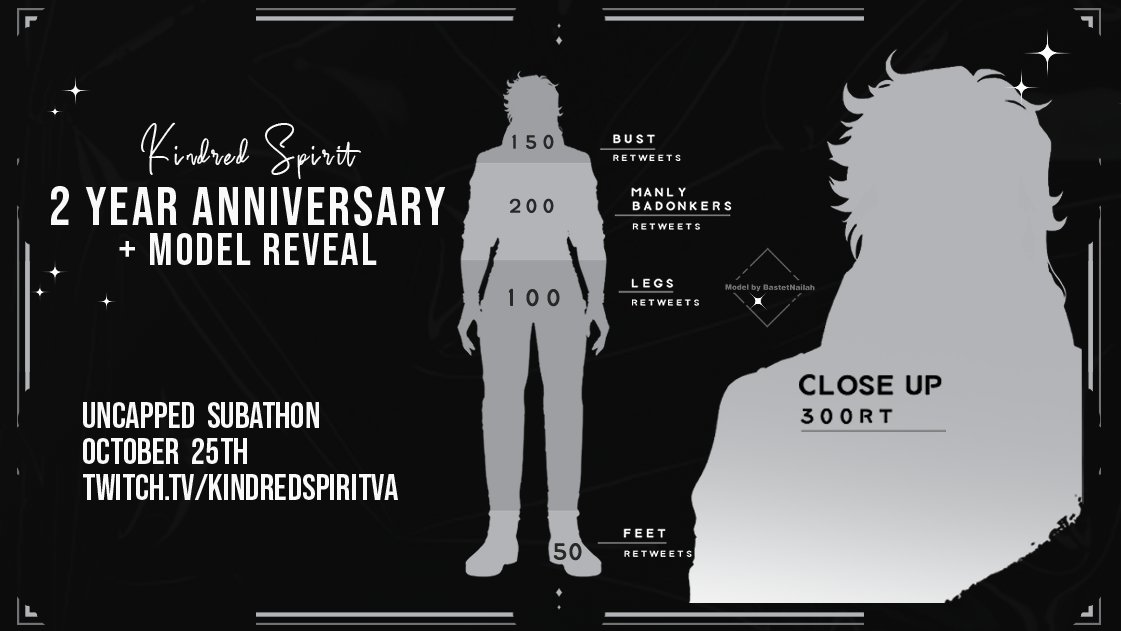 kindredspirityt's tweet photo. New Model Reveal! + 2 Year Anniversary
Uncapped Subathon Stream!

"Your big tiddy husbando ... now with extra jiggle physics"

Hope to see everyone there on my twitch!
Twitch: https://t.co/Ci8Hag64dB
Youtube: https://t.co/uoYhyraPg2
Art Tag: #kinspiritart
Live tag: #kinspiritclip https://t.co/tgsUvVX56w